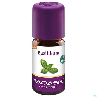 Sie sehen eine Packung Taoasis Basilikumöl Bio|demeter 5ml, Produktbild: 02 Taoasis Basilikumöl Bio|demeter 5ml, A-Nr.: 3162358 - 02