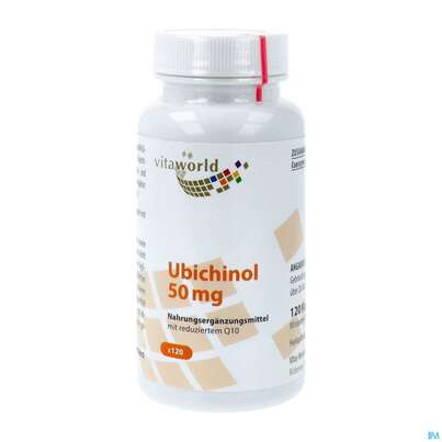 Sie sehen eine Packung Ubichinol Kapseln 50mg -nat 120st, Produktbild: 02 Ubichinol Kapseln 50mg -nat 120st, A-Nr.: 4845415 - 02