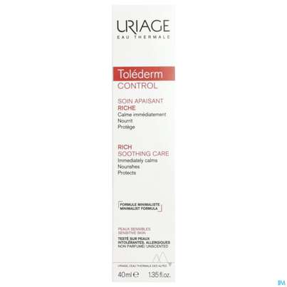 Uriage Tolederm Reichhaltige Beruhigende Gesichtspflege 40ml, A-Nr.: 5618710 - 01