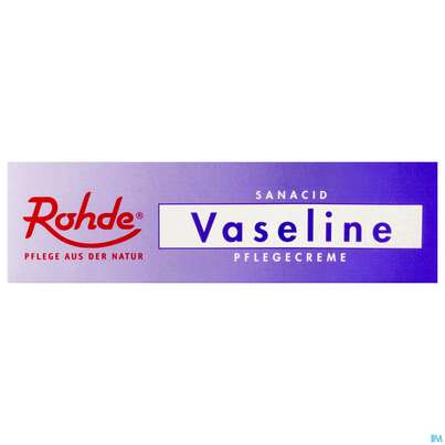 Sie sehen eine Packung Vaseline -sanacid Rohde Tb I. 50ml, Produktbild: 01 Vaseline -sanacid Rohde Tb I. 50ml, A-Nr.: 1556691 - 01