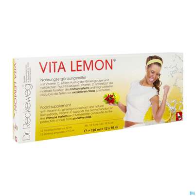 Sie sehen eine Packung Vita Lemon Reckeweg Lösung 12x10 120ml, Produktbild: 02 Vita Lemon Reckeweg Lösung 12x10 120ml, A-Nr.: 3721645 - 02