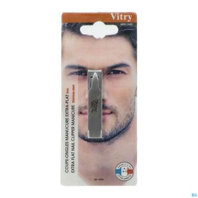Sie sehen eine Packung Vitry Handnagelknipser Extra Flach 1pc, Produktbild: 02 Vitry Handnagelknipser Extra Flach 1pc, A-Nr.: 4633363 - 02