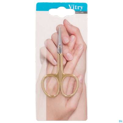 Sie sehen eine Packung Vitry Hautschere Gerade Klingen Inox Vergoldet 1pc, Produktbild: 02 Vitry Hautschere Gerade Klingen Inox Vergoldet 1pc, A-Nr.: 4633682 - 02