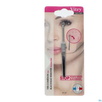 Sie sehen eine Packung Vitry Komedonenheber, Rostfrei 1pc, Produktbild: 02 Vitry Komedonenheber, Rostfrei 1pc, A-Nr.: 4627664 - 02
