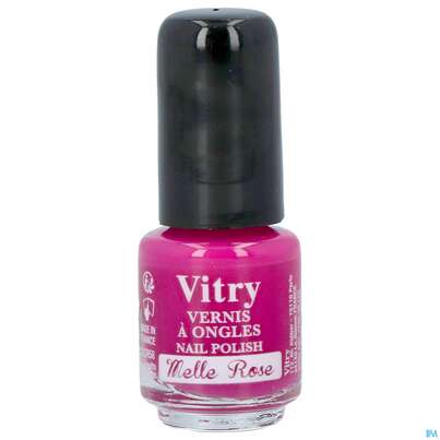Sie sehen eine Packung Vitry Nagellacke : Mademoiselle Rose 4ml, Produktbild: 01 Vitry Nagellacke : Mademoiselle Rose 4ml, A-Nr.: 4628712 - 01