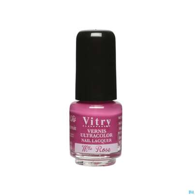 Sie sehen eine Packung Vitry Nagellacke : Mademoiselle Rose 4ml, Produktbild: 04 Vitry Nagellacke : Mademoiselle Rose 4ml, A-Nr.: 4628712 - 04