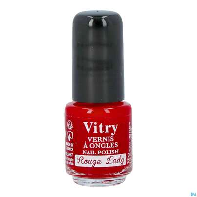 Sie sehen eine Packung Vitry Nagellacke : Rouge Lady 4ml, Produktbild: 02 Vitry Nagellacke : Rouge Lady 4ml, A-Nr.: 4629025 - 02