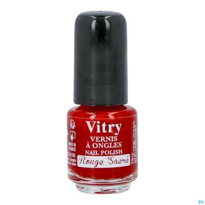 Sie sehen eine Packung Vitry Nagellacke : Rouge Sacré 4ml, Produktbild: 01 Vitry Nagellacke : Rouge Sacré 4ml, A-Nr.: 4629203 - 01