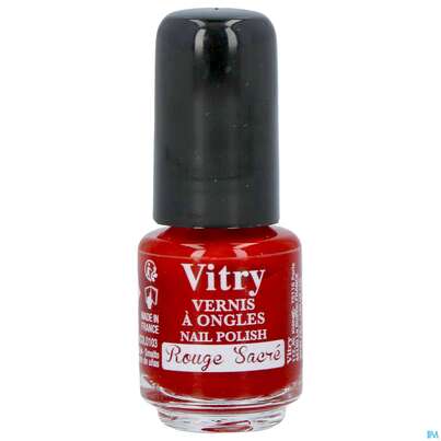 Sie sehen eine Packung Vitry Nagellacke : Rouge Sacré 4ml, Produktbild: 02 Vitry Nagellacke : Rouge Sacré 4ml, A-Nr.: 4629203 - 02