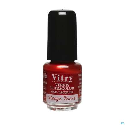 Sie sehen eine Packung Vitry Nagellacke : Rouge Sacré 4ml, Produktbild: 04 Vitry Nagellacke : Rouge Sacré 4ml, A-Nr.: 4629203 - 04