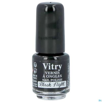 Sie sehen eine Packung Vitry Nagellacke: Black Night 4ml, Produktbild: 02 Vitry Nagellacke: Black Night 4ml, A-Nr.: 4628729 - 02