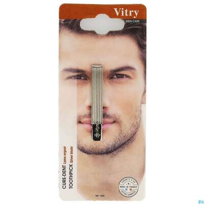 Sie sehen eine Packung Vitry Silberner Zahnstocher 1pc, Produktbild: 02 Vitry Silberner Zahnstocher 1pc, A-Nr.: 4633110 - 02