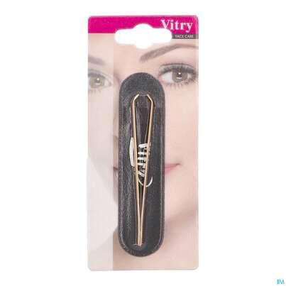Sie sehen eine Packung Vitry Zupfpinzette „prestige“ Rostfreier Edelstahl Abgewinkelt 1pc, Produktbild: 01 Vitry Zupfpinzette „prestige“ Rostfreier Edelstahl Abgewinkelt 1pc, A-Nr.: 4627960 - 01
