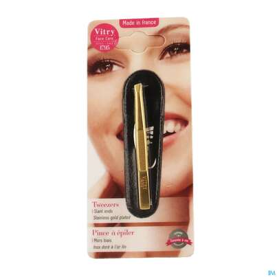 Vitry Zupfpinzette „prestige“ Rostfreier Edelstahl Schräg 1pc, A-Nr.: 4633736 - 04