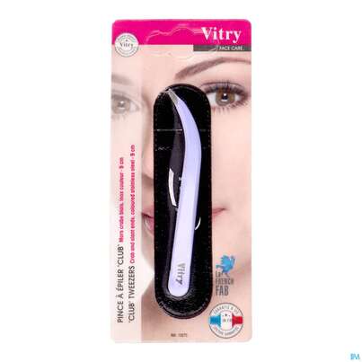 Sie sehen eine Packung Vitry Zupfpinzette Mit Schräger Und Abgewinkelter Spitze In „club“_weiss 1pc, Produktbild: 02 Vitry Zupfpinzette Mit Schräger Und Abgewinkelter Spitze In „club“_weiss 1pc, A-Nr.: 4627629 - 02
