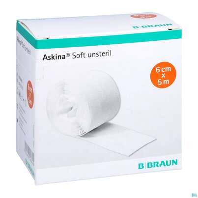 Sie sehen eine Packung Wundverband Askina Soft Unsteril 5mx 6cm 1st, Produktbild: 03 Wundverband Askina Soft Unsteril 5mx 6cm 1st, A-Nr.: 1779669 - 03