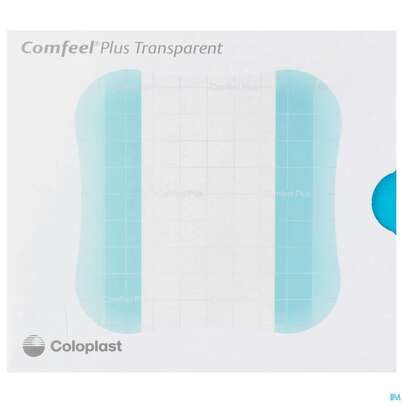 Sie sehen eine Packung Wundverband Comfeel Plus Transparent 10x 10cm -col 3533 10st, Produktbild: 01 Wundverband Comfeel Plus Transparent 10x 10cm -col 3533 10st, A-Nr.: 2835720 - 01