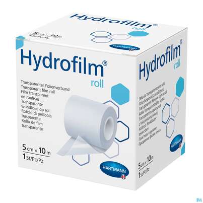Wundverband Fixierfolie Hydrofilm Roll Unsteril 10mx 5cm 1st, A-Nr.: 3289432 - 01