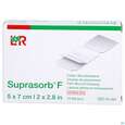 Sie sehen eine Packung Wundverband Suprasorb/steril F Folien 5x 7cm 10st, Produktbild: 01 Wundverband Suprasorb/steril F Folien 5x 7cm 10st, A-Nr.: 2203397 - 01