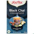 Sie sehen eine Packung Yogi Tea Bio Black Chai 37,4g 17st, Produktbild: 01 Yogi Tea Bio Black Chai 37,4g 17st, A-Nr.: 5749866 - 01