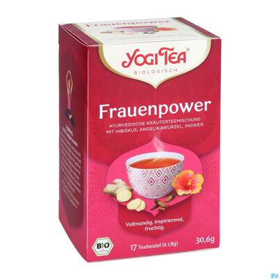 Sie sehen eine Packung Yogi Tea Bio Frauen Power 17st, Produktbild: 05 Yogi Tea Bio Frauen Power 17st, A-Nr.: 5750059 - 05