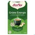Sie sehen eine Packung Yogi Tea Bio Gruene Energie 17st, Produktbild: 01 Yogi Tea Bio Gruene Energie 17st, A-Nr.: 5750154 - 01