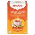 Sie sehen eine Packung Yogi Tea Bio Ingwer Orange +vanille 17st, Produktbild: 01 Yogi Tea Bio Ingwer Orange +vanille 17st, A-Nr.: 5750071 - 01