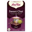 Sie sehen eine Packung Yogi Tea Bio Sweet Chai 34g 17st, Produktbild: 03 Yogi Tea Bio Sweet Chai 34g 17st, A-Nr.: 5749872 - 03