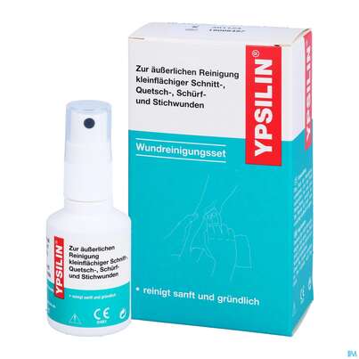 Sie sehen eine Packung Ypsilin Wundreinigungsset Klein 50ml Fluid 10 Tuecher 1st, Produktbild: 03 Ypsilin Wundreinigungsset Klein 50ml Fluid 10 Tuecher 1st, A-Nr.: 2746117 - 03