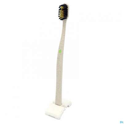 Sie sehen eine Packung Zahnbuersten Mundholz Novacare Gold Gruen 1st, Produktbild: 01 Zahnbuersten Mundholz Novacare Gold Gruen 1st, A-Nr.: 5429564 - 01