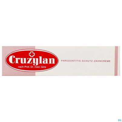 Sie sehen eine Packung Zahnpaste Cruzylan Schutzzahncreme 70g, Produktbild: 01 Zahnpaste Cruzylan Schutzzahncreme 70g, A-Nr.: 0158043 - 01