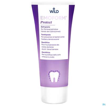 Sie sehen eine Packung Zahnpaste Emoform Protect 75ml, Produktbild: 01 Zahnpaste Emoform Protect 75ml, A-Nr.: 5352838 - 01
