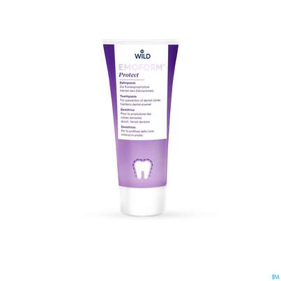 Sie sehen eine Packung Zahnpaste Emoform Protect 75ml, Produktbild: 02 Zahnpaste Emoform Protect 75ml, A-Nr.: 5352838 - 02