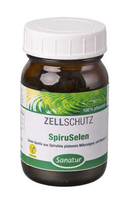 Sie sehen eine Packung Sanatur SpiruSelen hefefrei Hau Tabletten, Produktbild: 01 Sanatur SpiruSelen hefefrei Hau Tabletten, A-Nr.: 4258646 - 01