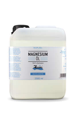 Sie sehen eine Packung Magnesium-Öl 2500 ml Nachfüllkanister, Produktbild: 01 Magnesium-Öl 2500 ml Nachfüllkanister, A-Nr.: 4622632 - 01