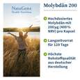 Sie sehen eine Packung NatuGena Molybdän 200 Kapseln, Produktbild: 02 NatuGena Molybdän 200 Kapseln, A-Nr.: 5877630 - 02