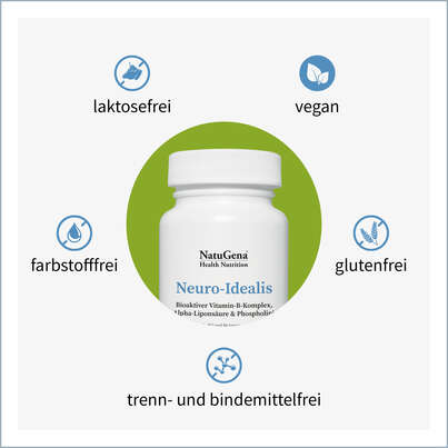 Sie sehen eine Packung NatuGena Neuro-Idealis Kapseln, Produktbild: 03 NatuGena Neuro-Idealis Kapseln, A-Nr.: 5847327 - 03