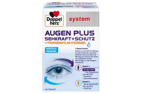 Doppelherz system AUGEN PLUS SEHKRAFT + SCHUTZ + Tränenfilm-Formel, A-Nr.: 3470953 - 01