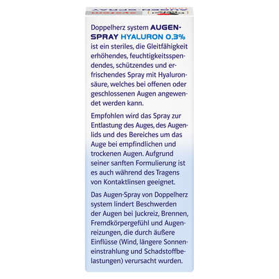 Doppelherz system AUGEN-SPRAY Hyaluron 0,3 %, A-Nr.: 5677670 - 04