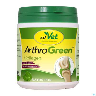 Sie sehen eine Packung Veterinaerprodukte Cdvet Arthro Green Collagen 300g, Produktbild: 01 Veterinaerprodukte Cdvet Arthro Green Collagen 300g, A-Nr.: 4857157 - 01