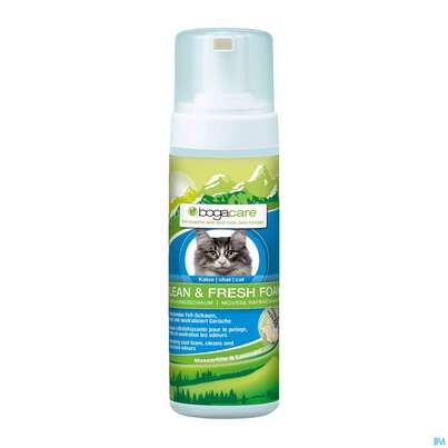 Sie sehen eine Packung Veterinaerprodukte Bogacare Clean +fresh Foam Katze 150ml, Produktbild: 01 Veterinaerprodukte Bogacare Clean +fresh Foam Katze 150ml, A-Nr.: 4610830 - 01