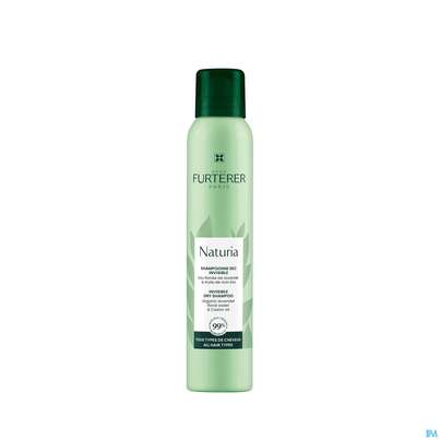 Sie sehen eine Packung Shampoon Furterer Trockenshampoon Naturia Unsichtbar 200ml, Produktbild: 03 Shampoon Furterer Trockenshampoon Naturia Unsichtbar 200ml, A-Nr.: 5745986 - 03