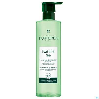 Sie sehen eine Packung Shampoon Furterer/naturia Sanftes Mizellen-shampoo 400ml, Produktbild: 02 Shampoon Furterer/naturia Sanftes Mizellen-shampoo 400ml, A-Nr.: 5669794 - 02