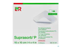Schaumverband Pu-suprasorb Steril P Nichtklebend 10x 10cm 10st, A-Nr.: 2575578 - 01