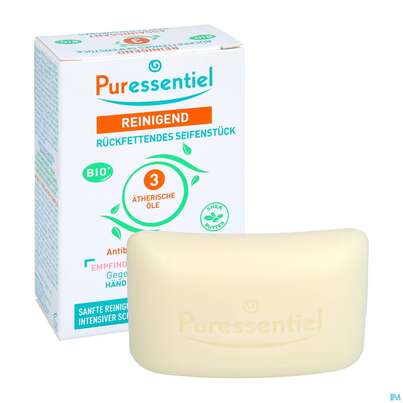 Sie sehen eine Packung Seifen Puressentiel Reinigend Rueckfettend 100g, Produktbild: 04 Seifen Puressentiel Reinigend Rueckfettend 100g, A-Nr.: 5608427 - 04