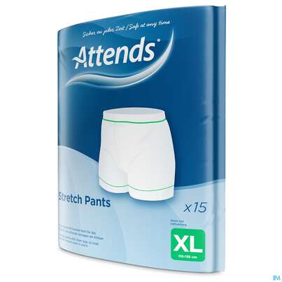 Sie sehen eine Packung Inkontinenz Attends Stretch Pants Netzhosen Xxxl 15st, Produktbild: 04 Inkontinenz Attends Stretch Pants Netzhosen Xxxl 15st, A-Nr.: 5066854 - 04