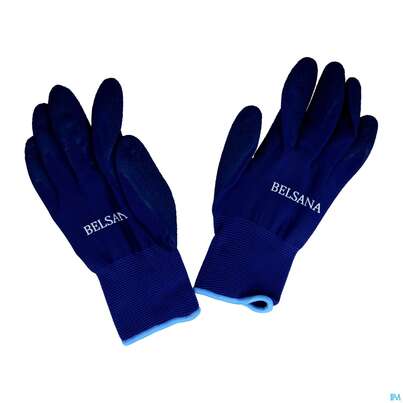 Sie sehen eine Packung Belsana Grip Star Spezialhandschuhe M 2st, Produktbild: 01 Belsana Grip Star Spezialhandschuhe M 2st, A-Nr.: 4326661 - 01