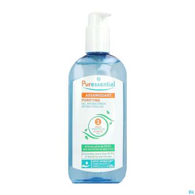 Sie sehen eine Packung Desinfektionsgel Puressentiel Antibakterielles Gel Reinigend 250ml, Produktbild: 02 Desinfektionsgel Puressentiel Antibakterielles Gel Reinigend 250ml, A-Nr.: 5608485 - 02