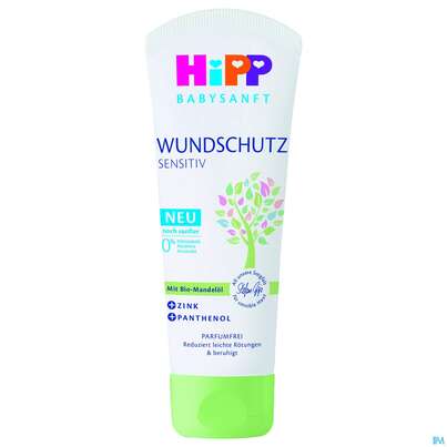 Sie sehen eine Packung Hipp Babysanft Wundschutzcreme Da903 75ml, Produktbild: 02 Hipp Babysanft Wundschutzcreme Da903 75ml, A-Nr.: 3985798 - 02