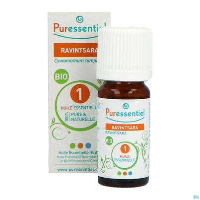 Sie sehen eine Packung Aetherische Oele Puressentiel/bio Ravintsara 5ml, Produktbild: 05 Aetherische Oele Puressentiel/bio Ravintsara 5ml, A-Nr.: 4934107 - 05